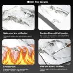 Living Room Waterproof And Fireproof PVC Bamboo Charcoal Wall Panel With Eco