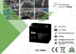 Maintenance Free Sealed Lead Acid Battery 12v 100ah For UPS Telecom