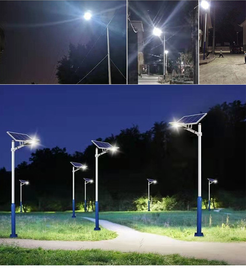 Custom Ip65 Galvanized Solar Street Light 8 - 12M Single Arm Road Pole Parts