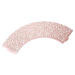 Mini Size Decorative Cupcake Wrappers Pink Color For Party / Weddings