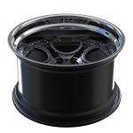Polished Lip 2 Piece Gun Metal Disc Aluminum Alloy Forged Rims 350z Car Wheels