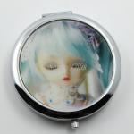 Shinny Gifts Cheap Wedding Gift Favor Cosmetic Mirror Metal Portable Mirror