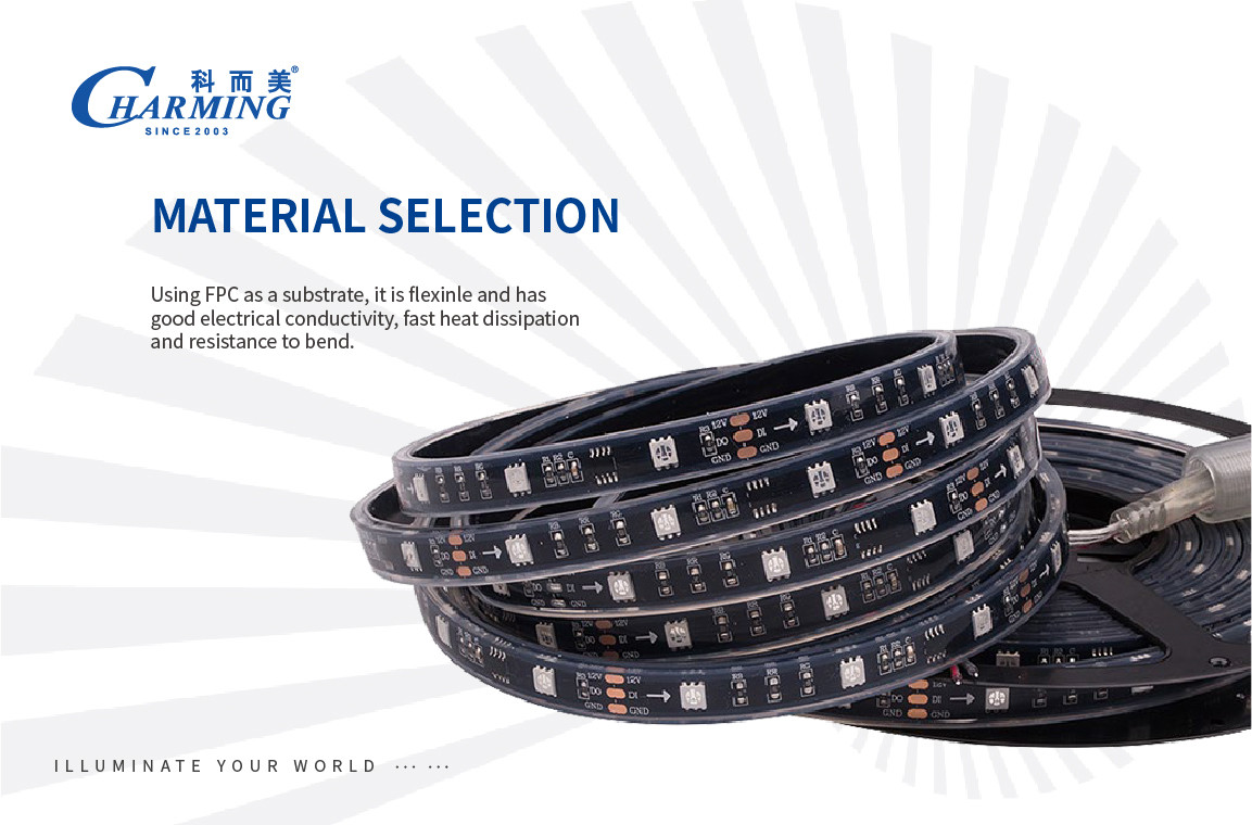 Multiscene flexible LED RGB Rope Light Strip length 500cm SPI Control