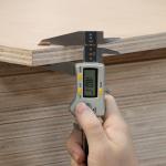 Furniture Smoked Sapele Natural Wood Veneer Quarter Grain Based MDF Panels Iso