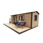 Customizable Luxury Wooden Container House Modern Design Steel Prefabricated