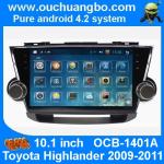 Ouchuangbo Toyota Highlander 2009-2011 android 4.2 autoradio DVD GPS stereo