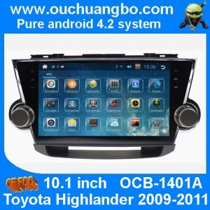 Wholesale Ouchuangbo Toyota Highlander 2009-2011 android 4.2 autoradio DVD GPS stereo navigation system support 4 core MP4 Aux from china suppliers
