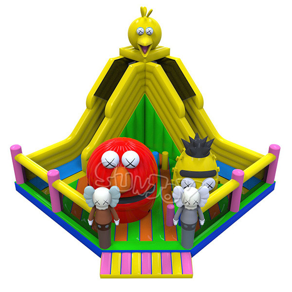 1000D Inflatable Play Park Sesame Street Playground Bounce House