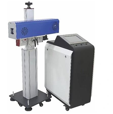 Non Metal Engraving UV Marking System 30W 50W 100W Co2 Flying Online Conveyor