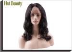 Glueless Human Hair Full Lace Wigs Body Wave , Bleached Knots Real Hair Wigs