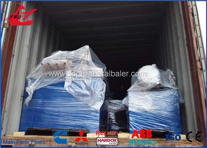 PLC Automatic Control Scrap Metal Baler Press Machine 250x250mm