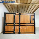 Q235 Steel Bamboo Temporary Horse Stables With Gate Window 2.2m Height