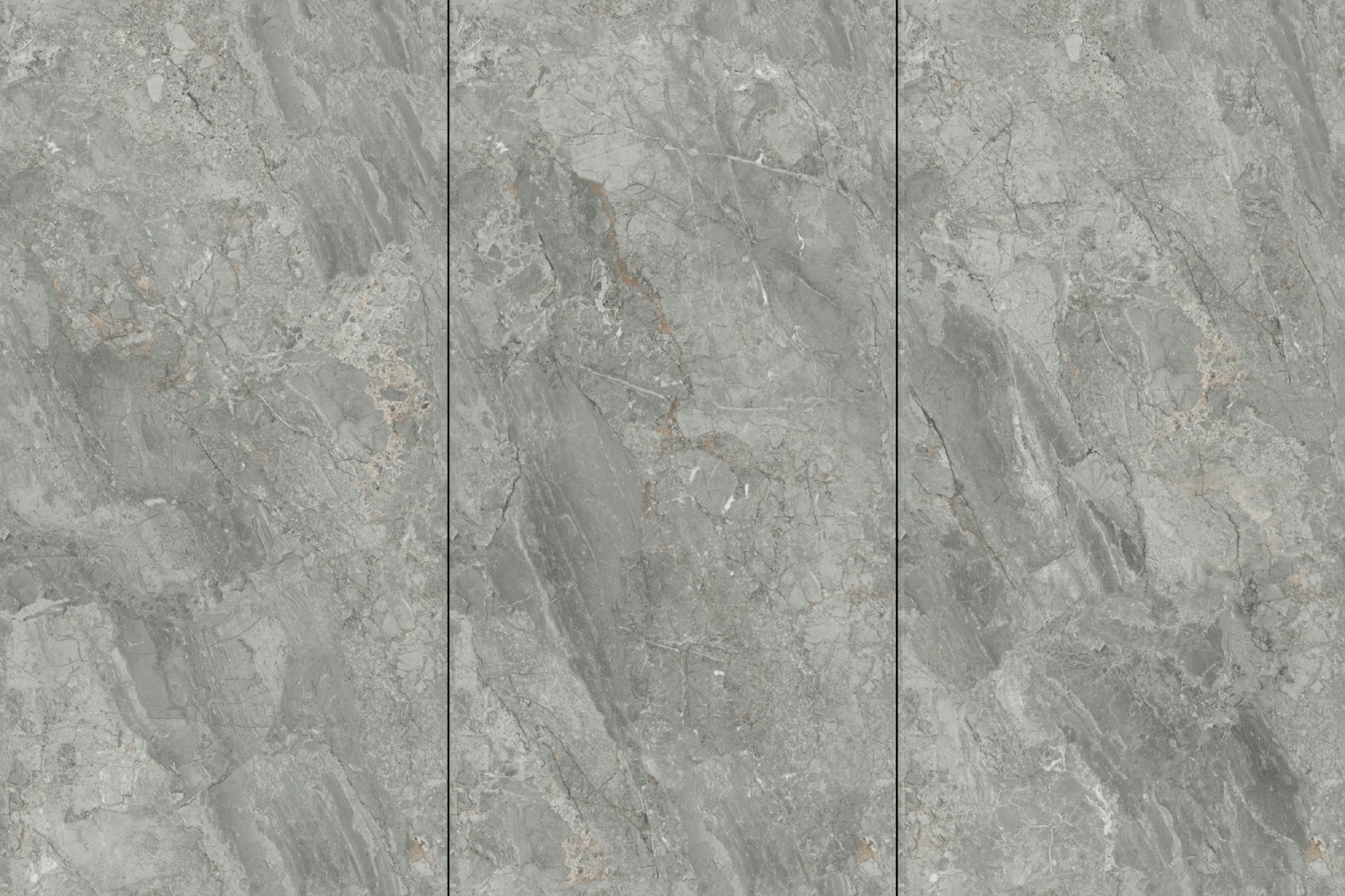 Grey Elegant Exterior Wall And Indoor Floor 900x1800x9mm Glazed Polished Porcelain Tile For Renovation And Project