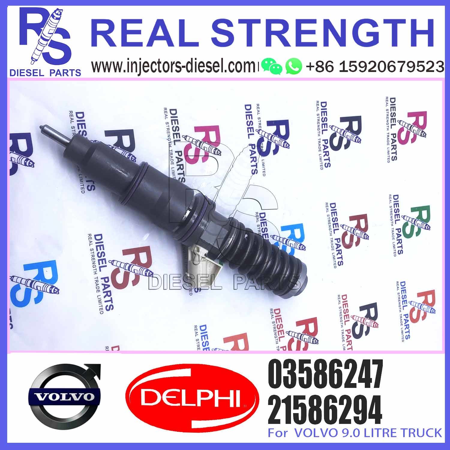 801439 21586294 BEBE4C10001 03586247 3586247 BEBE4C15001 Factory Remanufactured Diesel Fuel Injector for V-O-L-V Penta D9