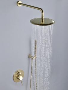 Wholesale Brush Black Golden SUS OEM Hot Cold Shower Set from china suppliers