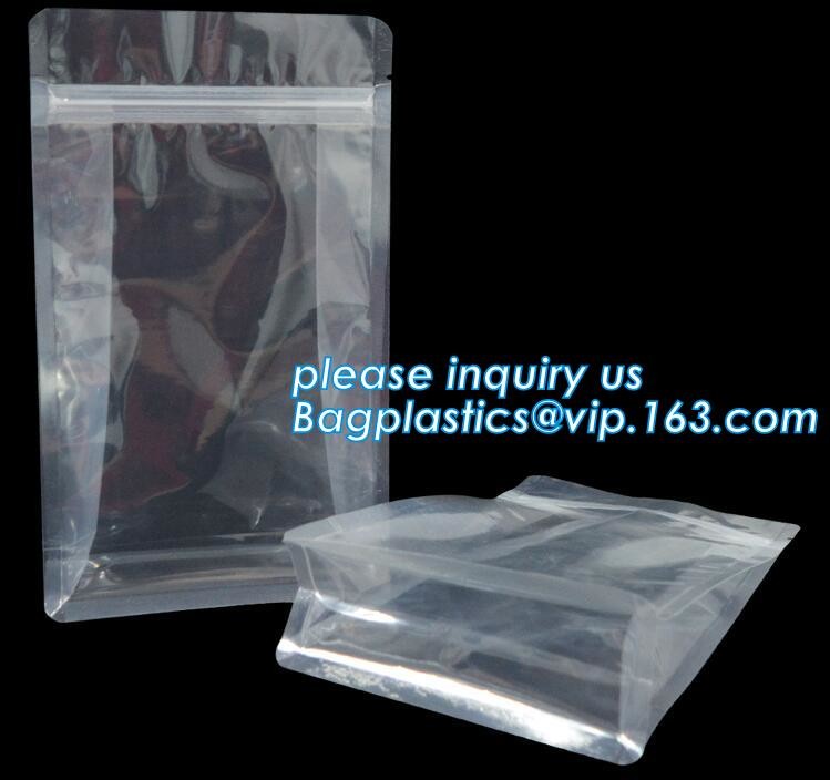 polypropylene Crystal Clear Cello Bags flat square block bottom opp bag,candy opp square bottom cello bag bagease packag