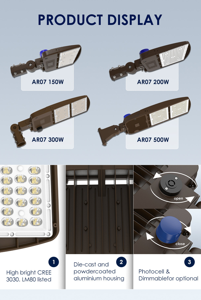 Customized Large Area Outdoor Lighting Waterproof With Selectable Beam Angles