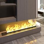 Waterproof and Safe For Children Led Electric Fireplace with Steel Material