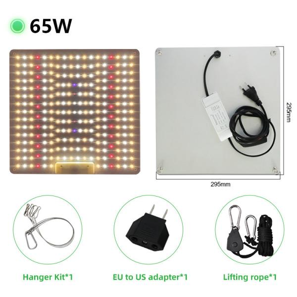 LED Grow Light Full Spectrum Samsung LM281B 65W Grow Lights for Plants Flowers