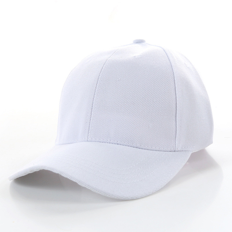 White color Blank baseball caps cotton twill 6 panel custom baseball cap,logo customized promotional use factory cap hat