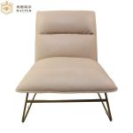 Living Room Leather OEM 0.258CBM Metal Leg Leisure Sofa 84*78*59
