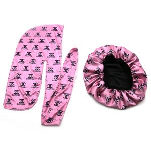 Wholesale Luxury Famous Hair Accessories Bonnet Durag Set from china suppliers