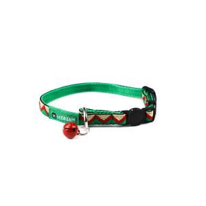 Wholesale Personalized Green Velvet Safe Cat Breakaway Collar With Bell Soft Flocking Plastic Buckle from china suppliers