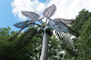 Wholesale Stainless Steel Palm Tree Large Outdoor Sculpture Metal Garden Ornaments from china suppliers