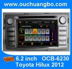 Ouchuangbo one din car auto DVD player for Toyota Hilux 2012 with AUX bluetooth