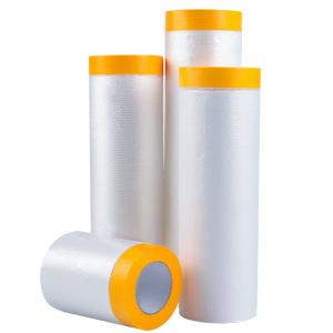 Wholesale LLDPE Pre Taped Masking Film 2 Inches Moisture Proof Protecting Surfaces During Painting from china suppliers