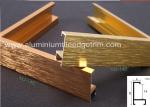 Light Weight Brushed Aluminium Picture Frames Gold Color Snap Application
