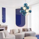 Postmodern Glass Ball Chandelier Lighting Modern Luxury LED Hanging Light(WH-MI