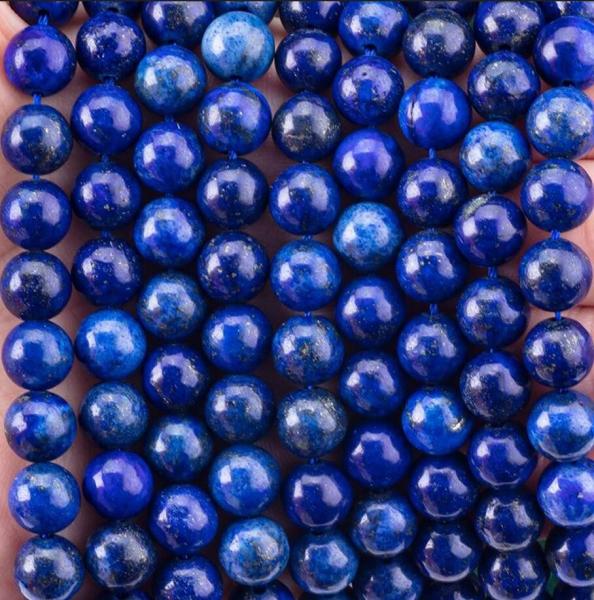 Semi Precious Stone Lapis Lazuli Round Bead Crystal Gemstone Loose Bead Strands