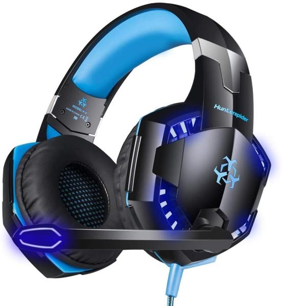 Hunterspider V2 3.5mm Gaming Headset with Mic Stereo USB LED Headphones for PS4