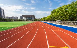 Wholesale UV Resistance Jogging Track Material 13mm Prefabricated Rubber Running Track from china suppliers