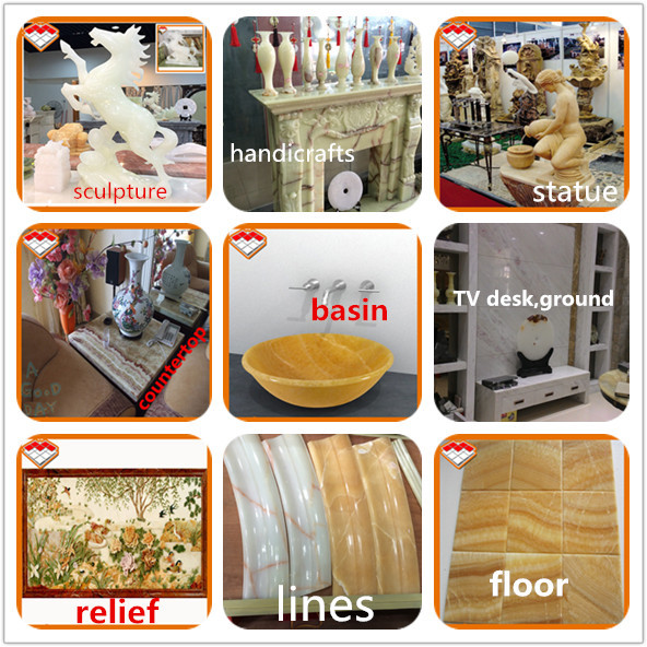 Natural Stone Marble Polished green Onyx Marble Table