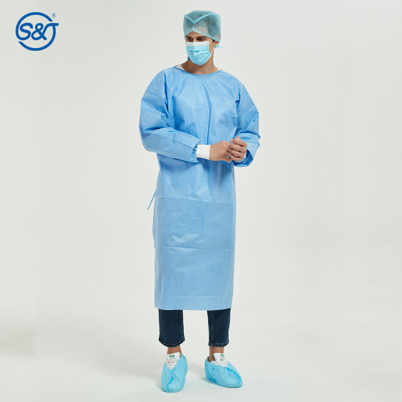 Factory Price Disposable Surgical Gowns Nonwoven Aami Level 4 Isolation Gown