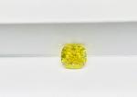 Loose HPHT Synthetic Yellow Diamond 2.88ct Cushion Modified IGI Certified VS1