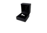 Screen Printing Leather Jewelry Box , Black Jewelry Boxes For Rings Only