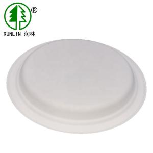 Wholesale Highly Rigid 10 inches Large Paper Plates 50 Pack unit White Round Disposable Sturdy Bagasse Plates from china suppliers