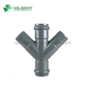 Wholesale Customizable Wall Thickness PVC Pipe Fitting Plastic 4 Way Tee Lateral Cross Pn10 from china suppliers