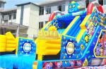 Children Small Robot Inflatable Dry Slide For Amusement Park / Rental Business