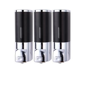 Wholesale Black Triple Wall Mounted Soap Dispenser 1200ml Capacity For Toilet XUYA from china suppliers