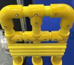 1-20mm Yellow Fiberglass Pipe Fittings For Round Tube Handrail And Fences