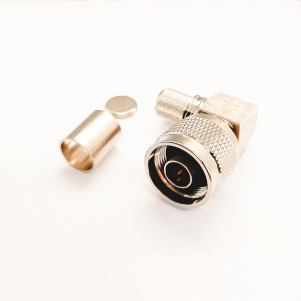 Nickel-plated Brass N-KY-7 N Female Bulkhead Mount RF Connector for LMR400 Cable