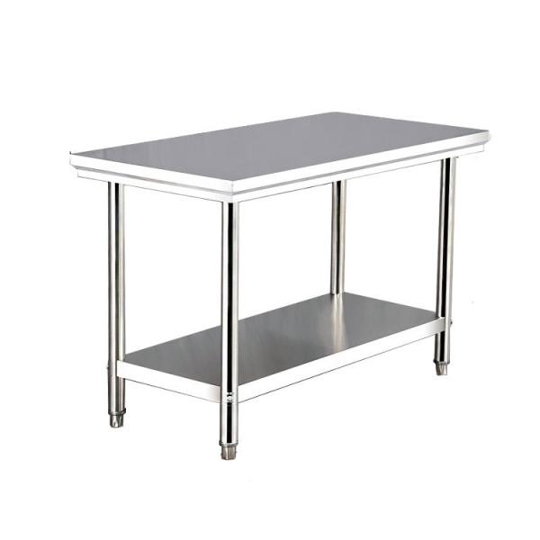Hotel Buffet Food Equipment Stainless Steel Kitchen Work Table 1.2/1.5/1.8/2.0M