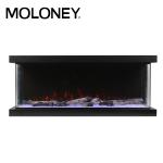 1300mm Multi Sided Electric Fireplace Remote Control Removable Glass