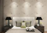 Embossed Rustic Floral and Butterfly Wallpaper Eco - friendly Vinyl Wall