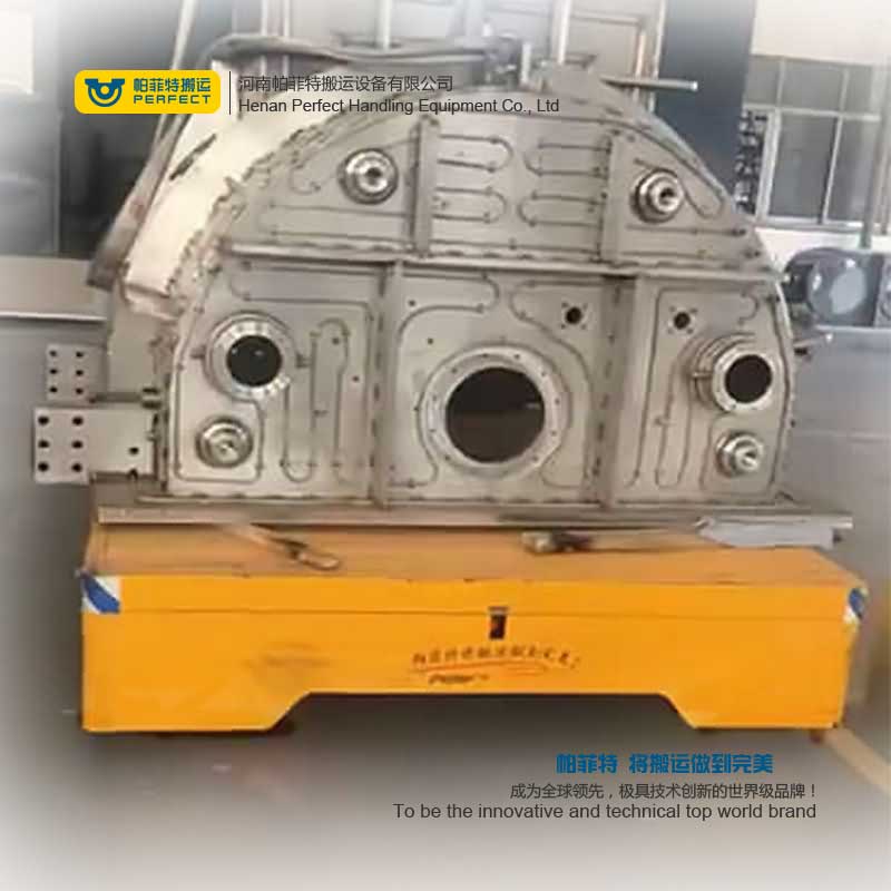 Automatic Control Battery Power Trackless Transfer Carts On Cement floor