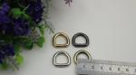 Good quality plating handbags and bags iron wire d ring,welded metal d buckle